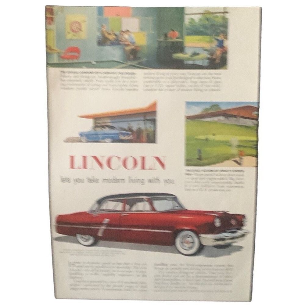 Vintage 1952 Lincoln Modern Loving Ad Advertisement